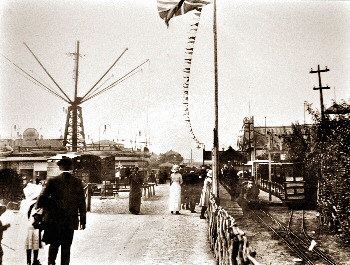Pleasure Gardens in Southport, now Pleasureland. Photo was taken in 1905.